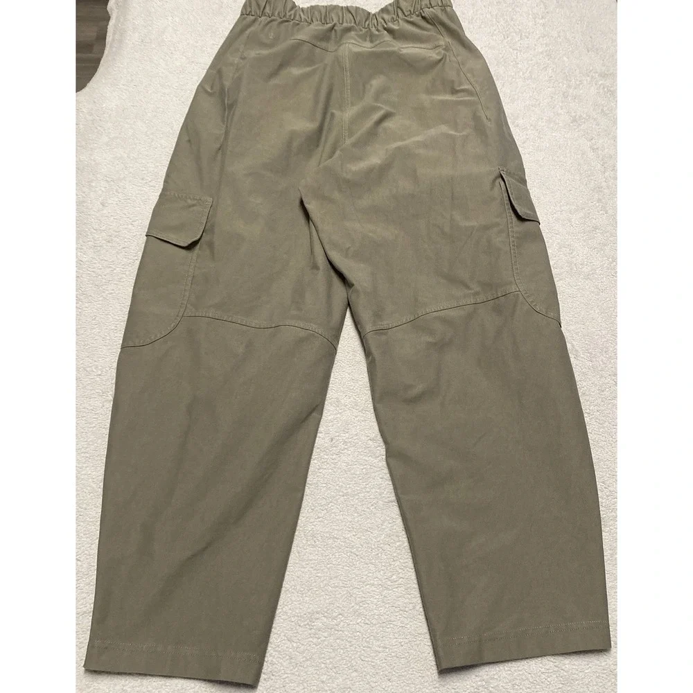 Lululemon Light Utilitech Cargo Pants Womens 30 Army Green Olive High Rise Baggy - Picture 8 of 10